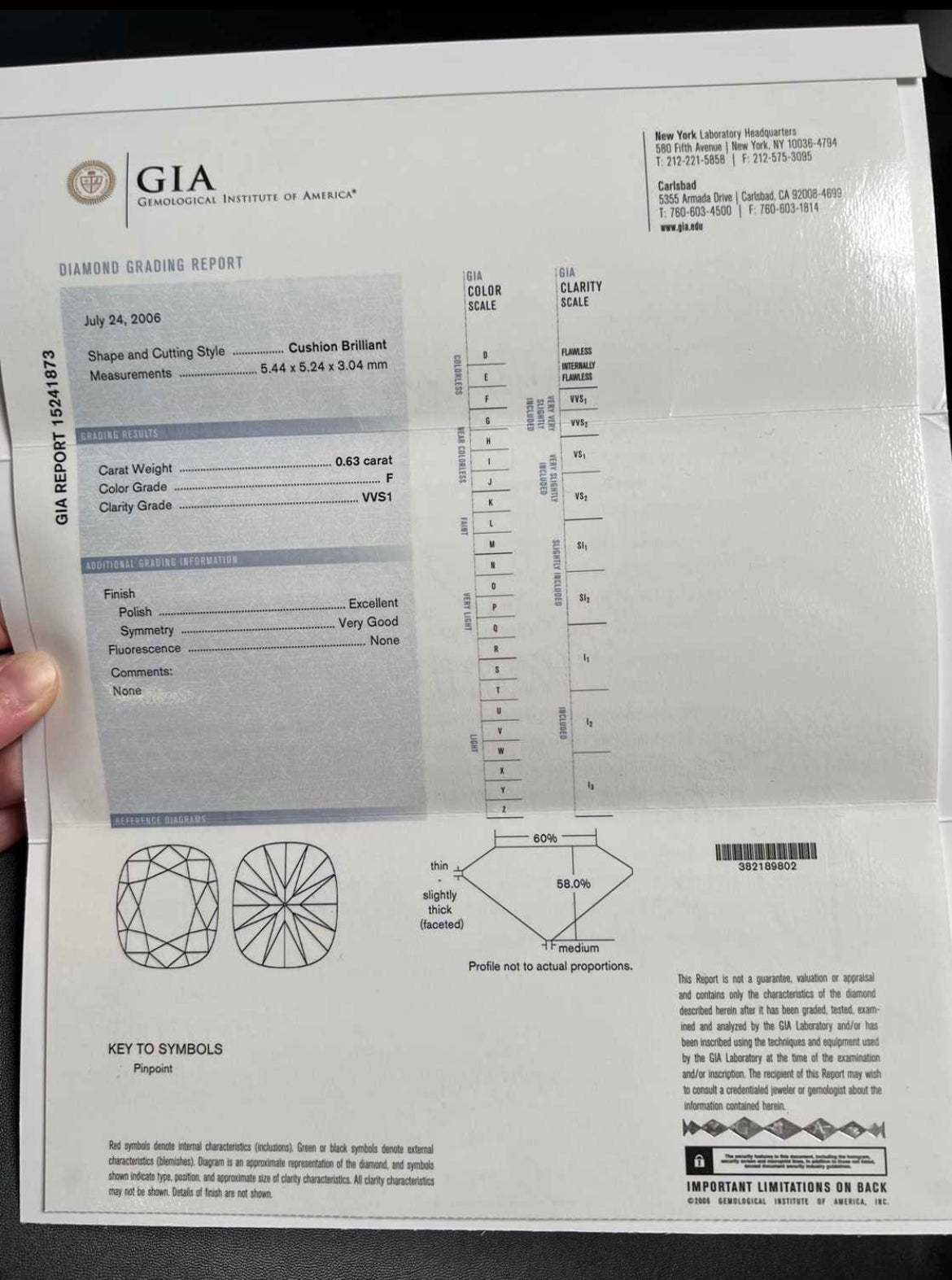 1ct wedding and engagement ring pair