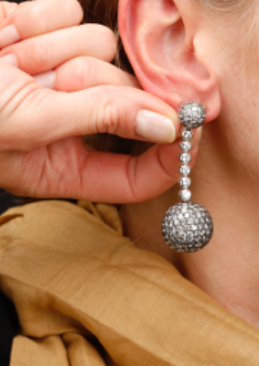 DE GRISOGONO 25ct diamond earrings