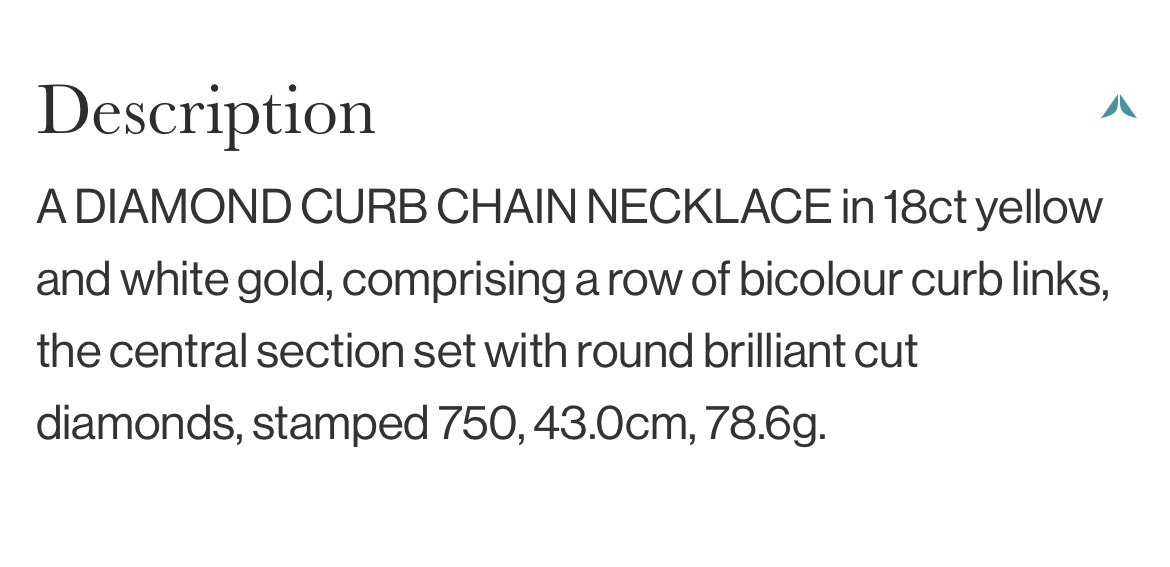 18ct gold curb chain diamond set