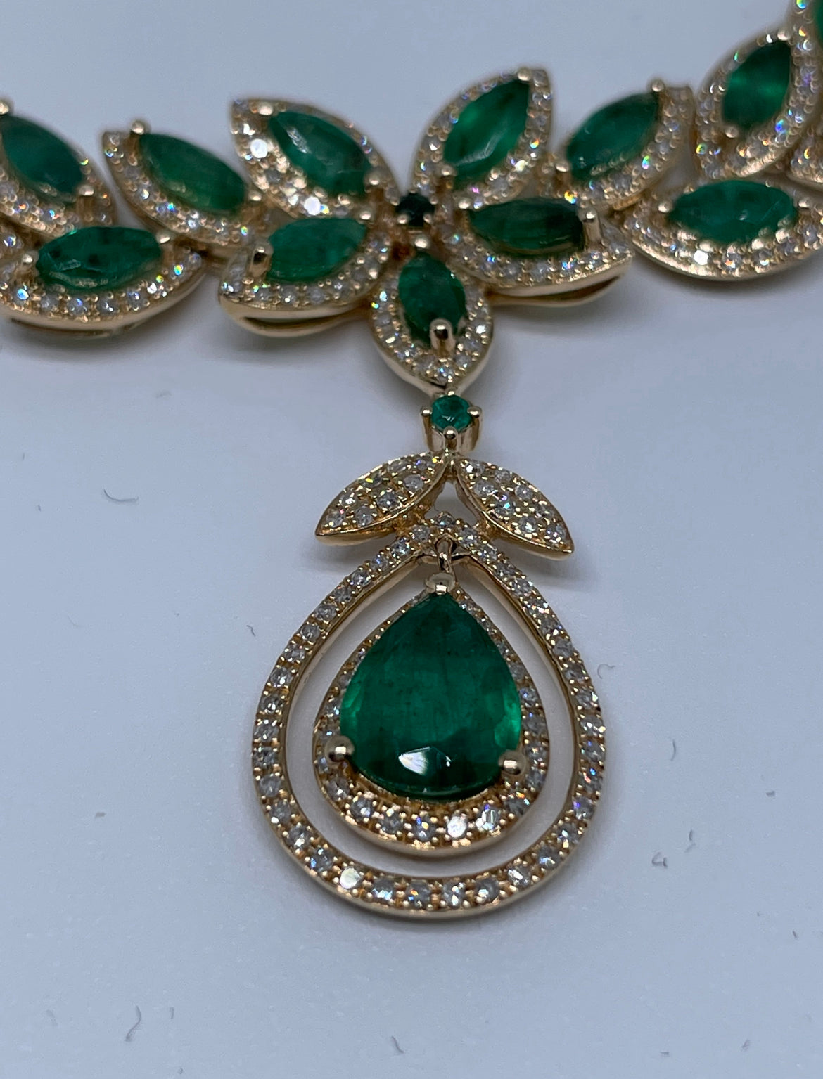 Elly Natural Emerald Necklace
